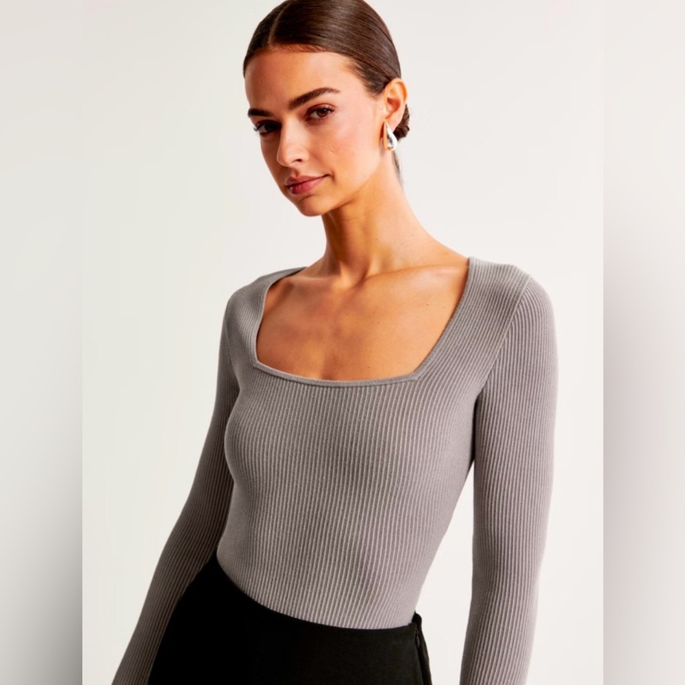 Abercrombie and Fitch Long Sleeve Ottoman Bodysuit Size S